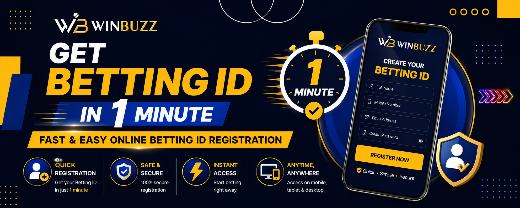 Get Betting ID in 1 Minute