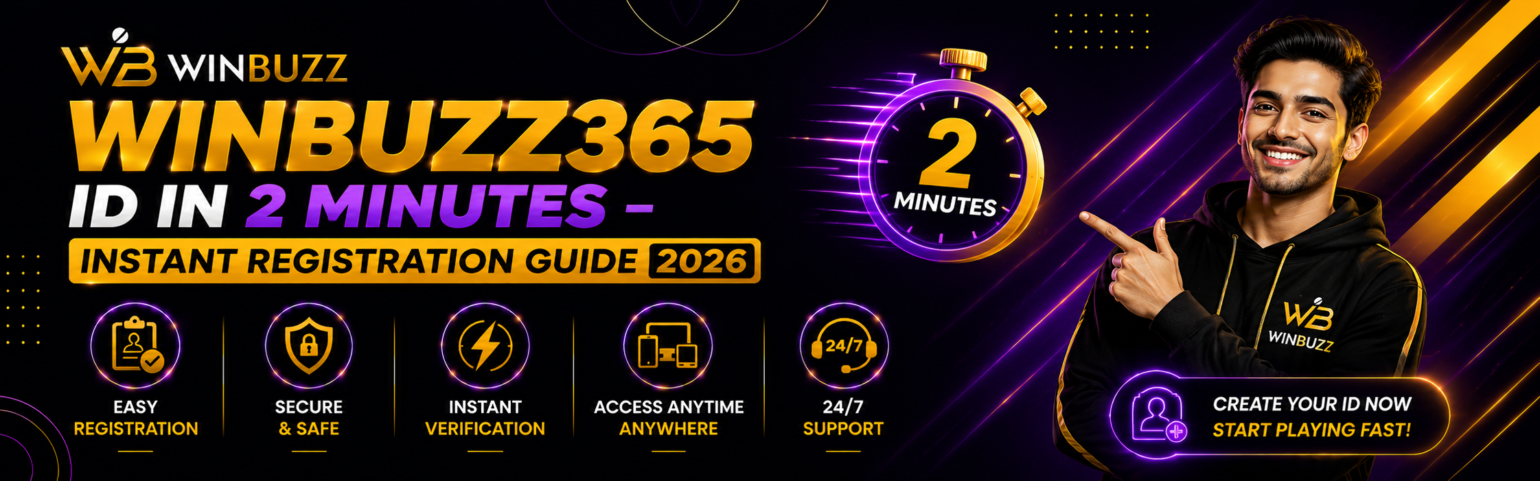 Winbuzz365 ID in 2 Minutes